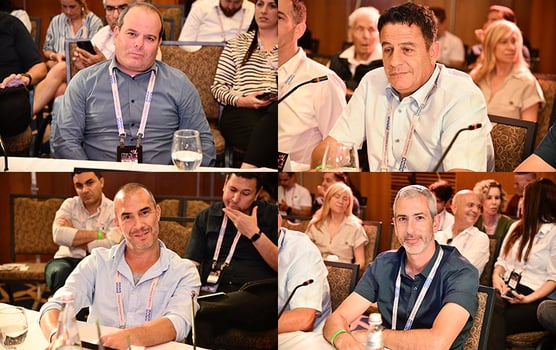 מימין למעלה: חיים גוזלן, אודי כרמלי. מימין למטה: חגי טולדנו, ניר גולדשטיין. צילום: ארן דולב